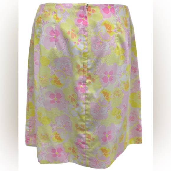 Lilly Pulitzer Size 8 Yellow Print Skirt - Picture 3 of 4